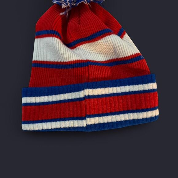 NASA Knit Pom Beanie – Red/White/Blue - Picture 2 of 3
